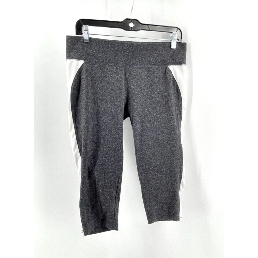 Aerie Fit Women's Gray Pull On Stretch Activewear Cropped Leggings Size M